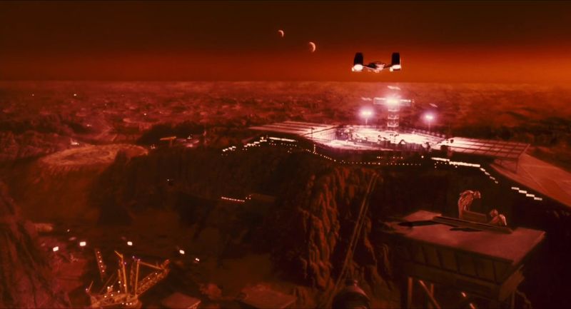 Total Recall's Mars Colonies