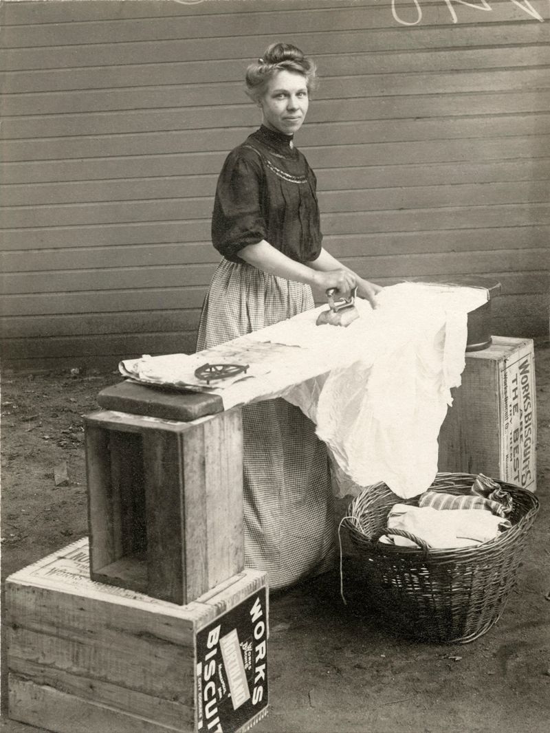 Ironing with Heavy Irons