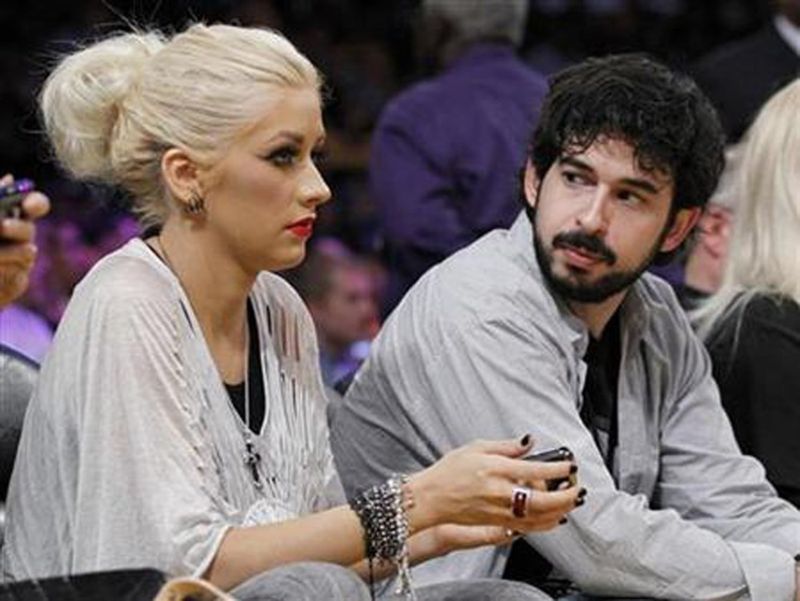 Christina Aguilera and Jordan Bratman