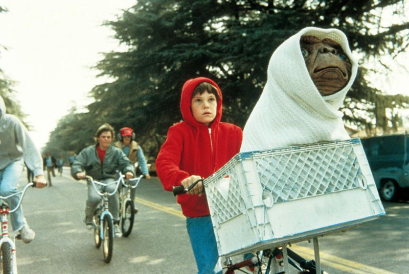 E.T. and Elliot's Bike Ride in 'E.T. the Extra-Terrestrial'