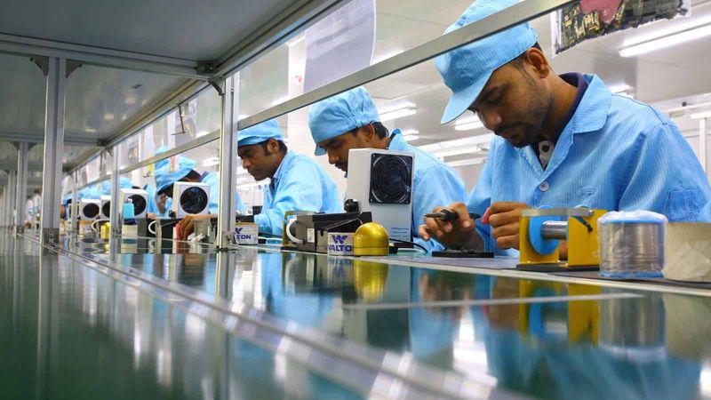 Factory Assembly Line Workers