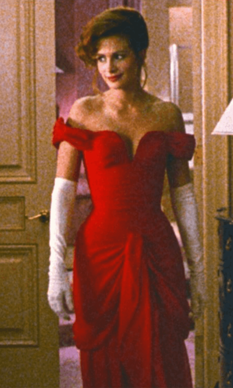 Julia Roberts' Red Dress in Pretty Woman