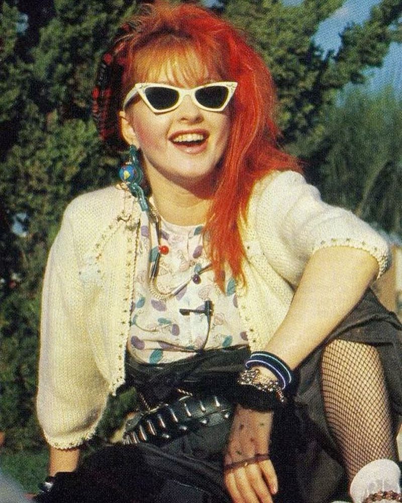 Cyndi Lauper's Colorful Hair