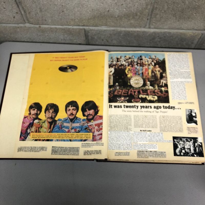 Making a Scrapbook of Beatles Magazine Clippings