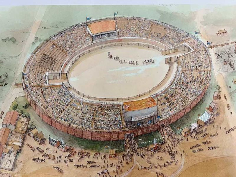 Ancient Roman Amphitheater in London