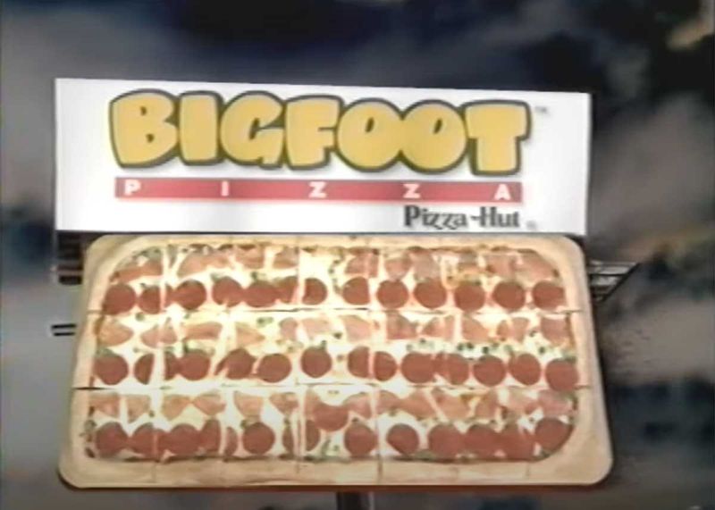 Pizza Hut Bigfoot Pizza