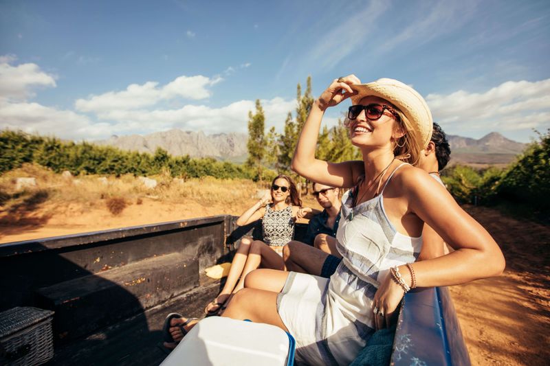 Riding in the Back of a Pickup Truck