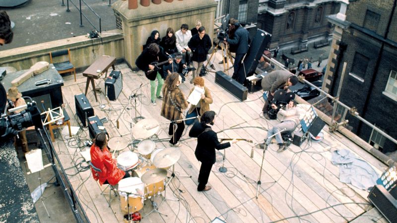 The Beatles Perform Their Famous Rooftop Concert in London