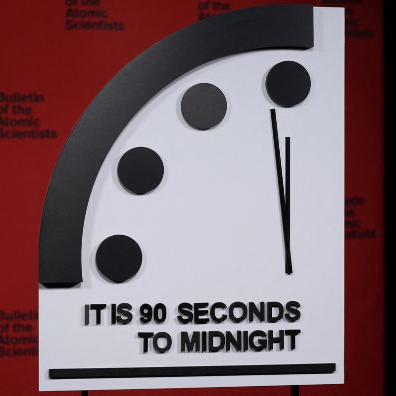 The Doomsday Clock Is Moved to 90 Seconds to Midnight, the Closest Ever