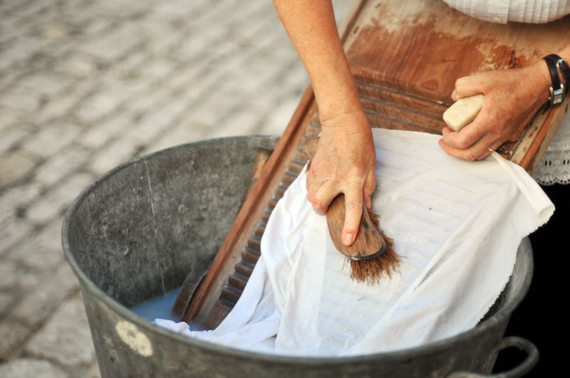 Washing Clothes by Hand