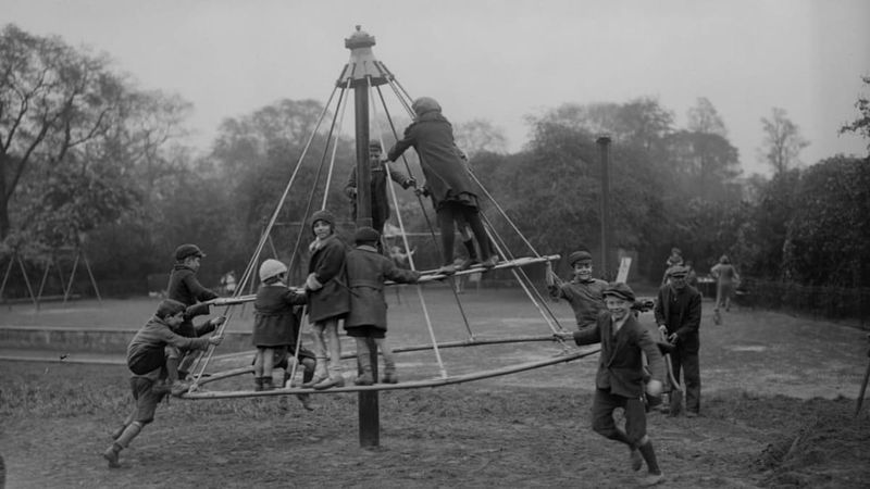 Unpadded Playground Equipment