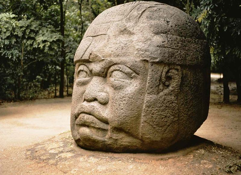 Olmec Stone Head