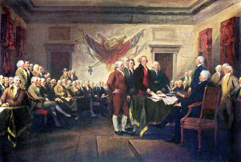 Signing of the Declaration of Independence (1776)