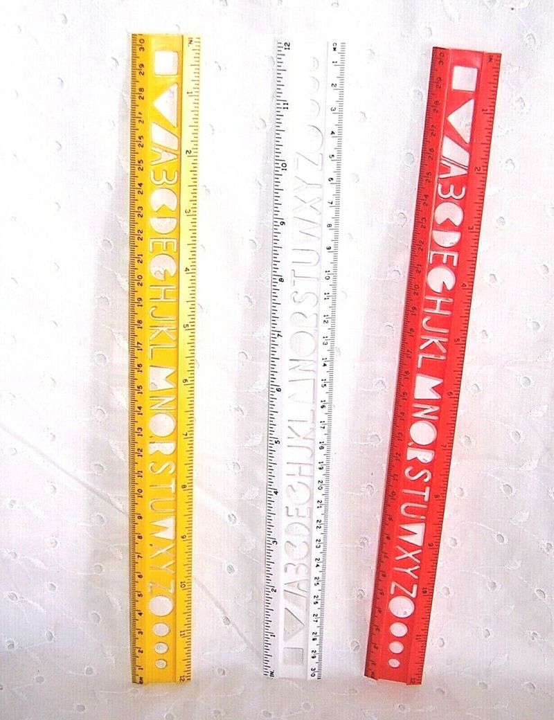 Ruler with Stencil Edge