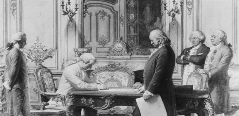 1778 United States and France Sign the Treaty of Alliance