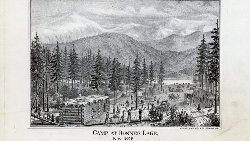 1847 - Rescuers reach the stranded Donner Party.