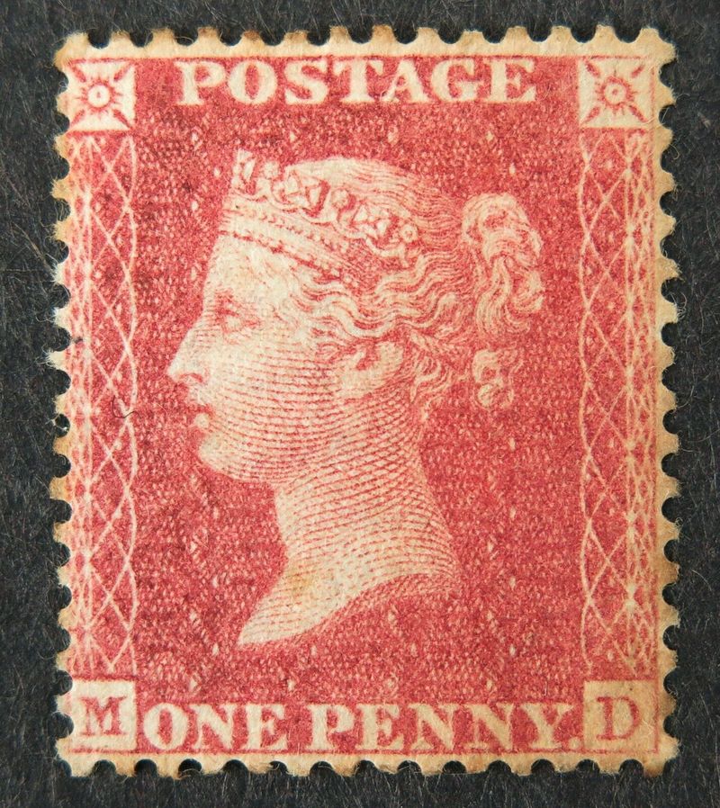 1854 – Issuance of the First Perforated Postage Stamp (Penny Red)