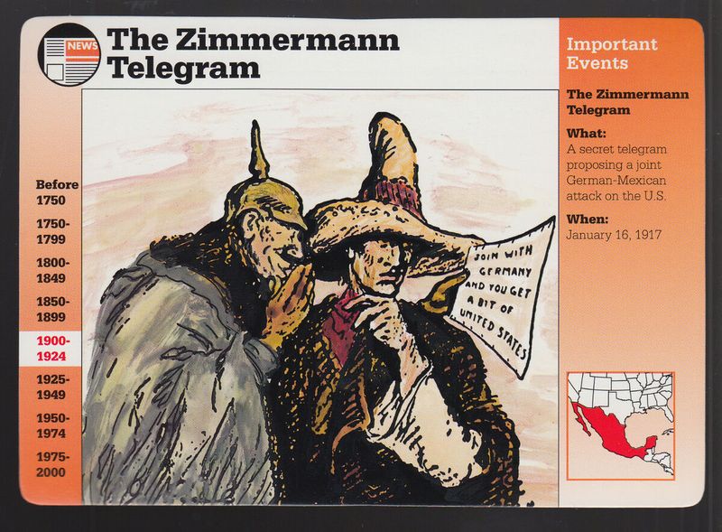 1917 – Zimmermann Telegram Reprinted
