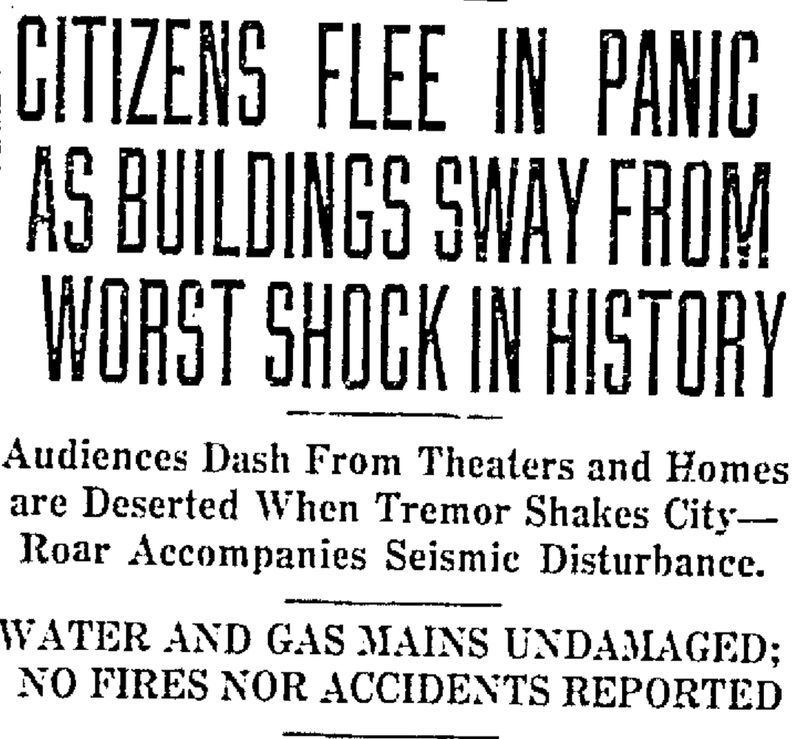 1925 – Charlevoix-Kamouraska Earthquake Strikes Northeastern North America