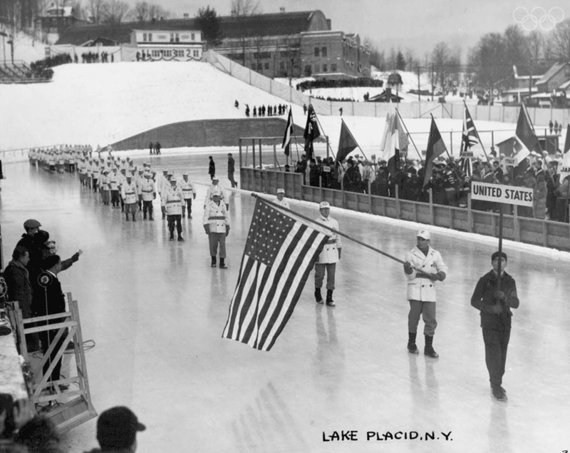 1932 – The First Winter Olympics in the United States Open in Lake Placid