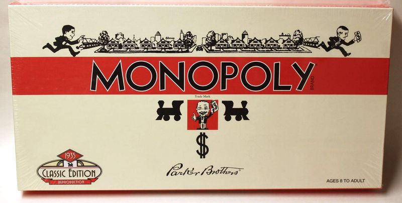 1935 Parker Brothers Releases the Board Game Monopoly