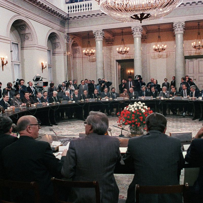 1989 Poland’s Round Table Talks Commence in Warsaw