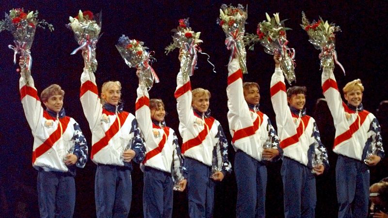 1996 – The “Magnificent Seven” U.S. Gymnastics Team