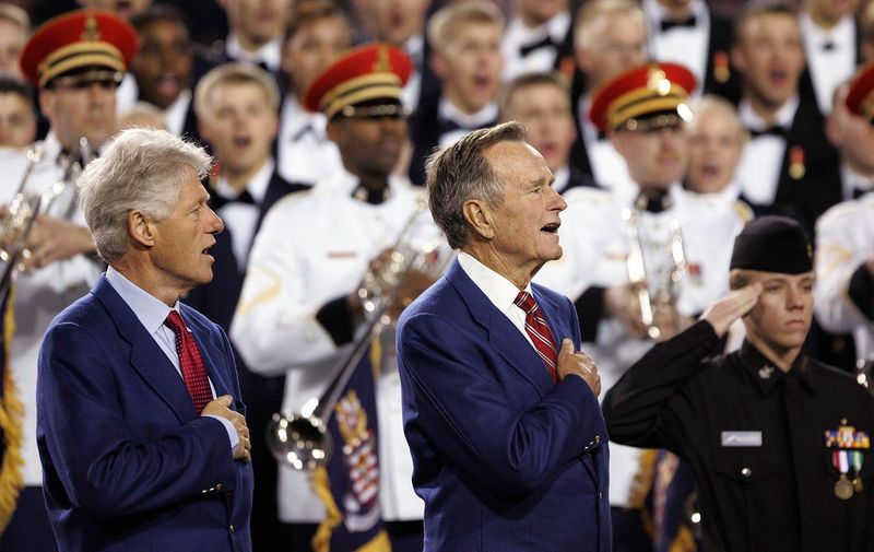 2005 (Super Bowl XXXIX) – U.S. Military Academy, Naval Academy, Air Force Academy, Coast Guard Academy Choirs