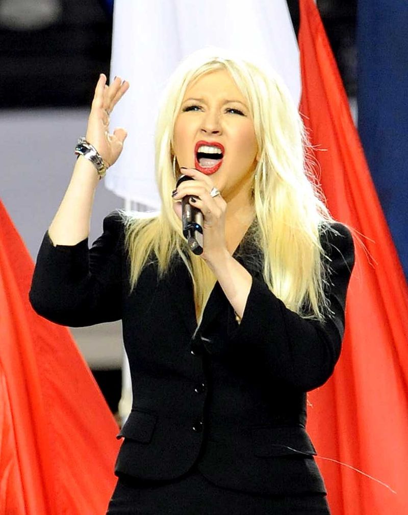 2011 (Super Bowl XLV) – Christina Aguilera