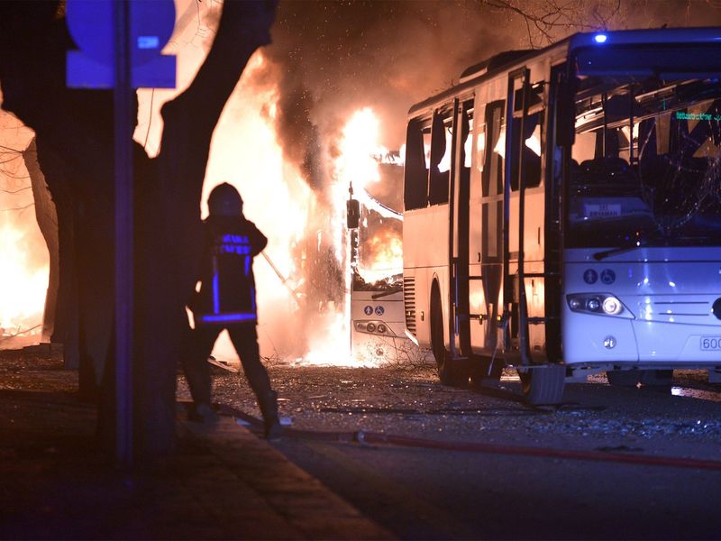 2016 – Military vehicle explosions in Ankara, Turkey, kill 29, injure 61.