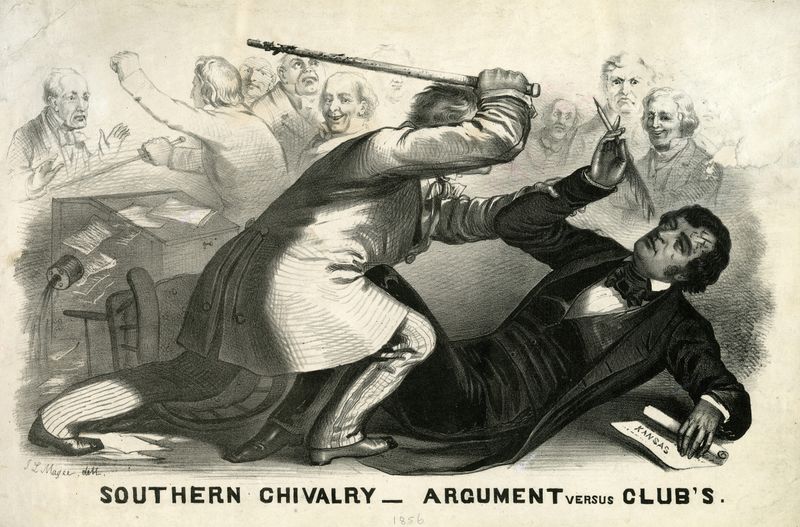 A U.S. Congressman Beat Another with a Cane—On the Senate Floor (1856)