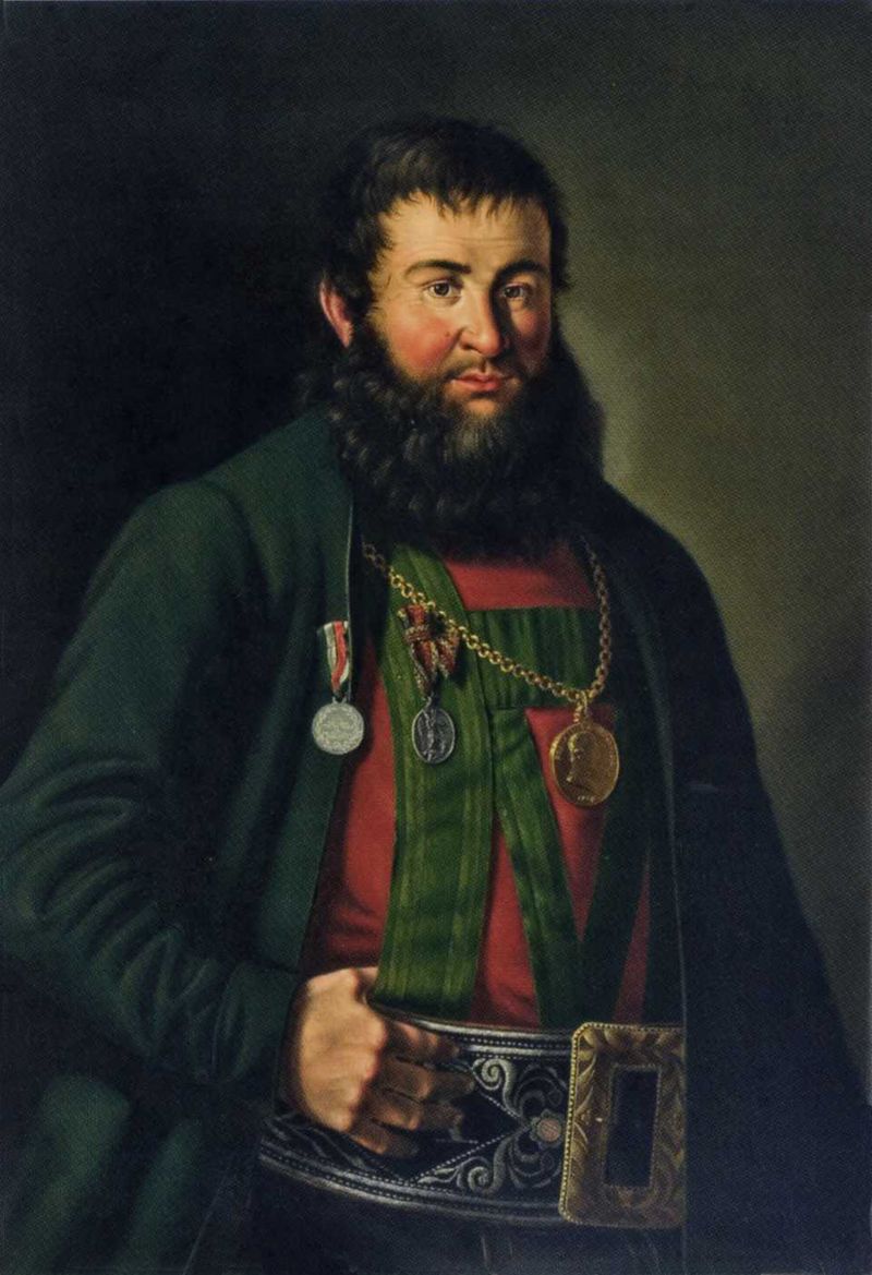 Andreas Hofer, Tyrolean patriot and rebel leader (1810)