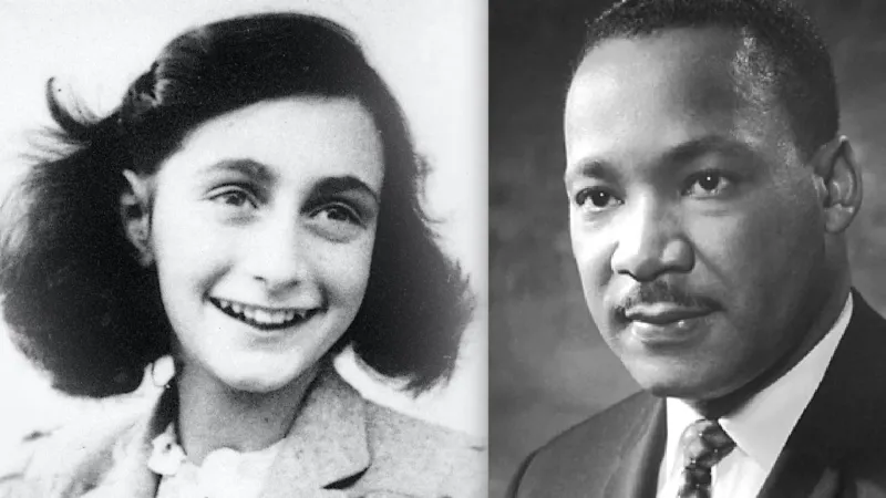 Anne Frank and Martin Luther King Jr.