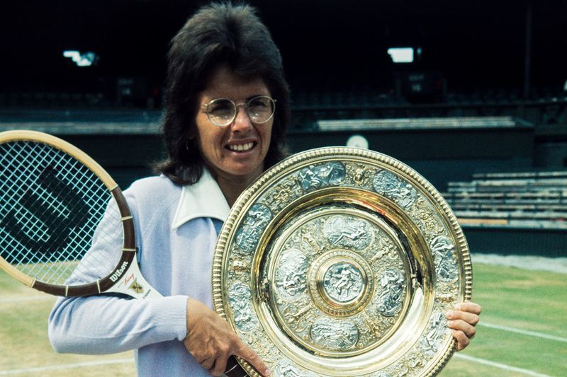 Billie Jean King – Tennis champion who won the 1973 “Battle of the Sexes,” challenging gender stereotypes in sports.