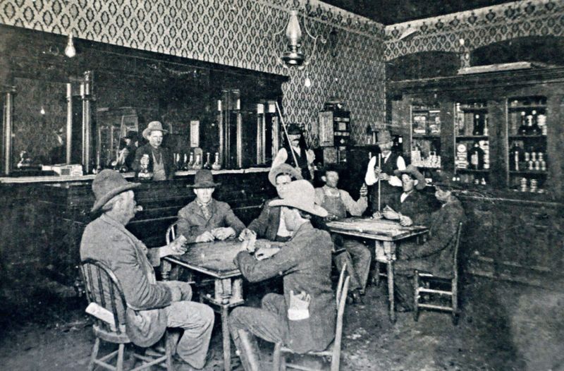 Bill King's Saloon, Colorado City, 1884