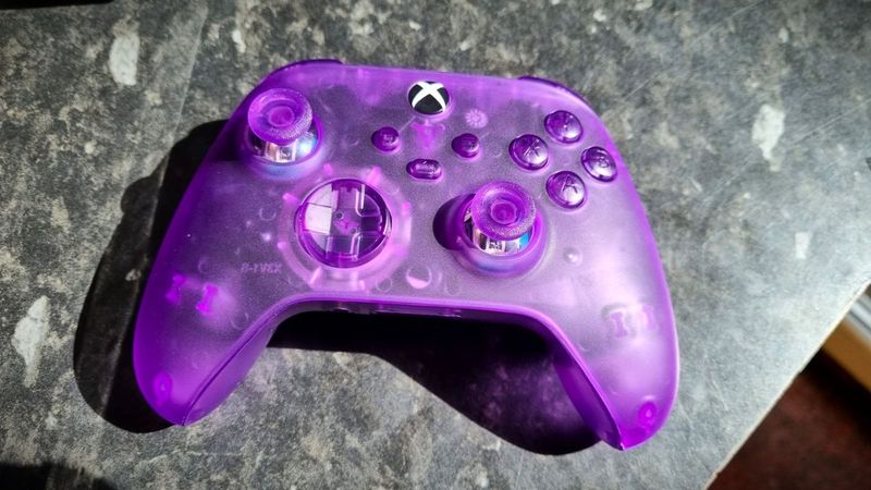 Blindingly Bright Atomic Purple Controllers