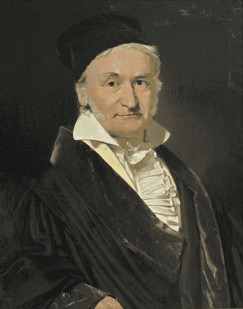 Carl Friedrich Gauss, German mathematician and physicist (1855)