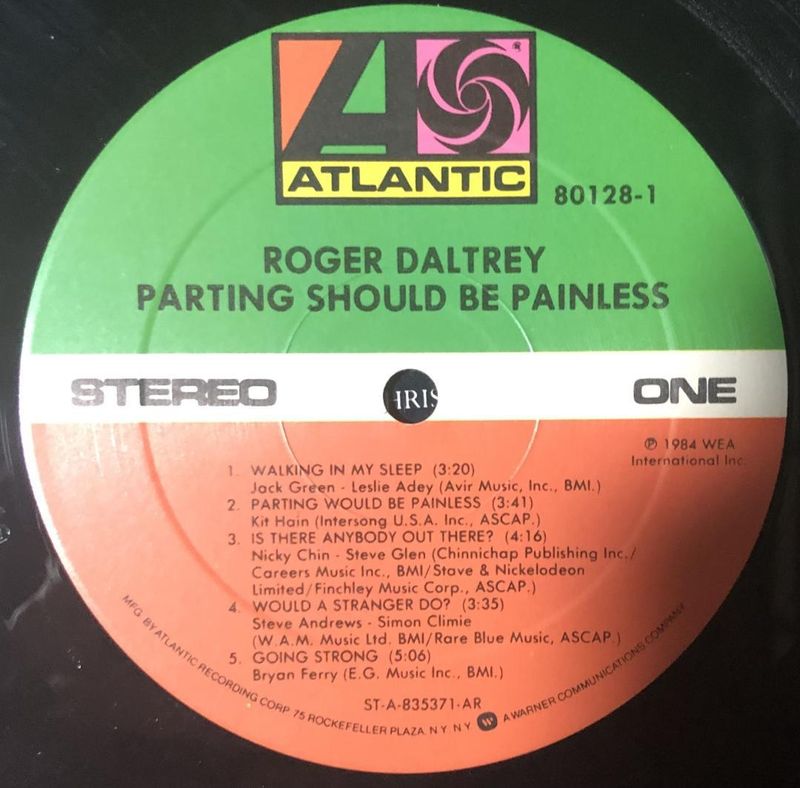 Roger Daltrey – Parting Should Be Painless (1984)