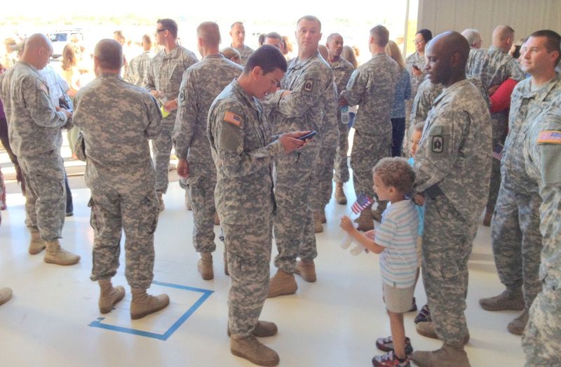 Deployment Farewell at the Airport