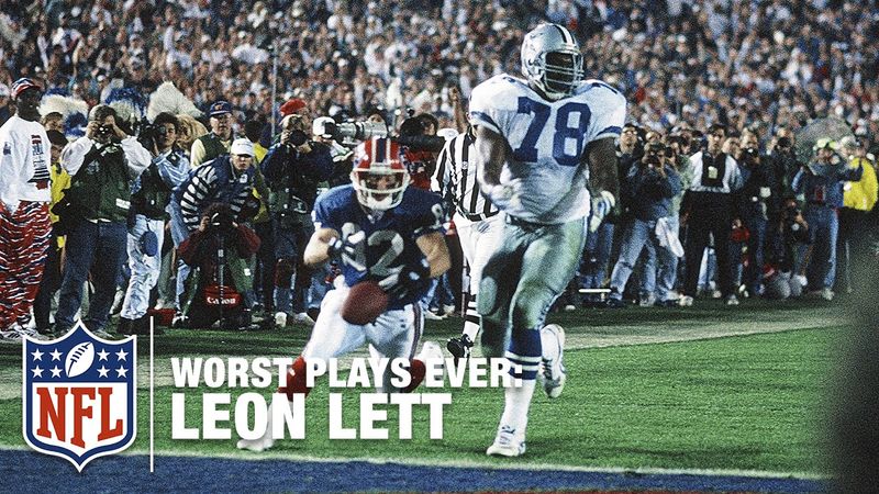 Don Beebe Chasing Down Leon Lett (Super Bowl XXVII, 1993)