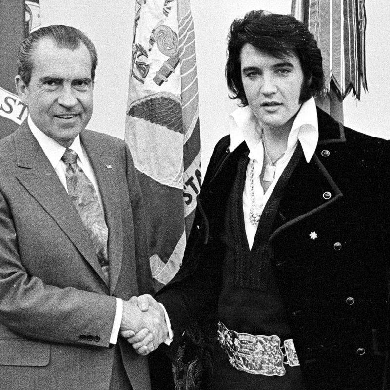 Elvis Presley Meets President Nixon at the White House