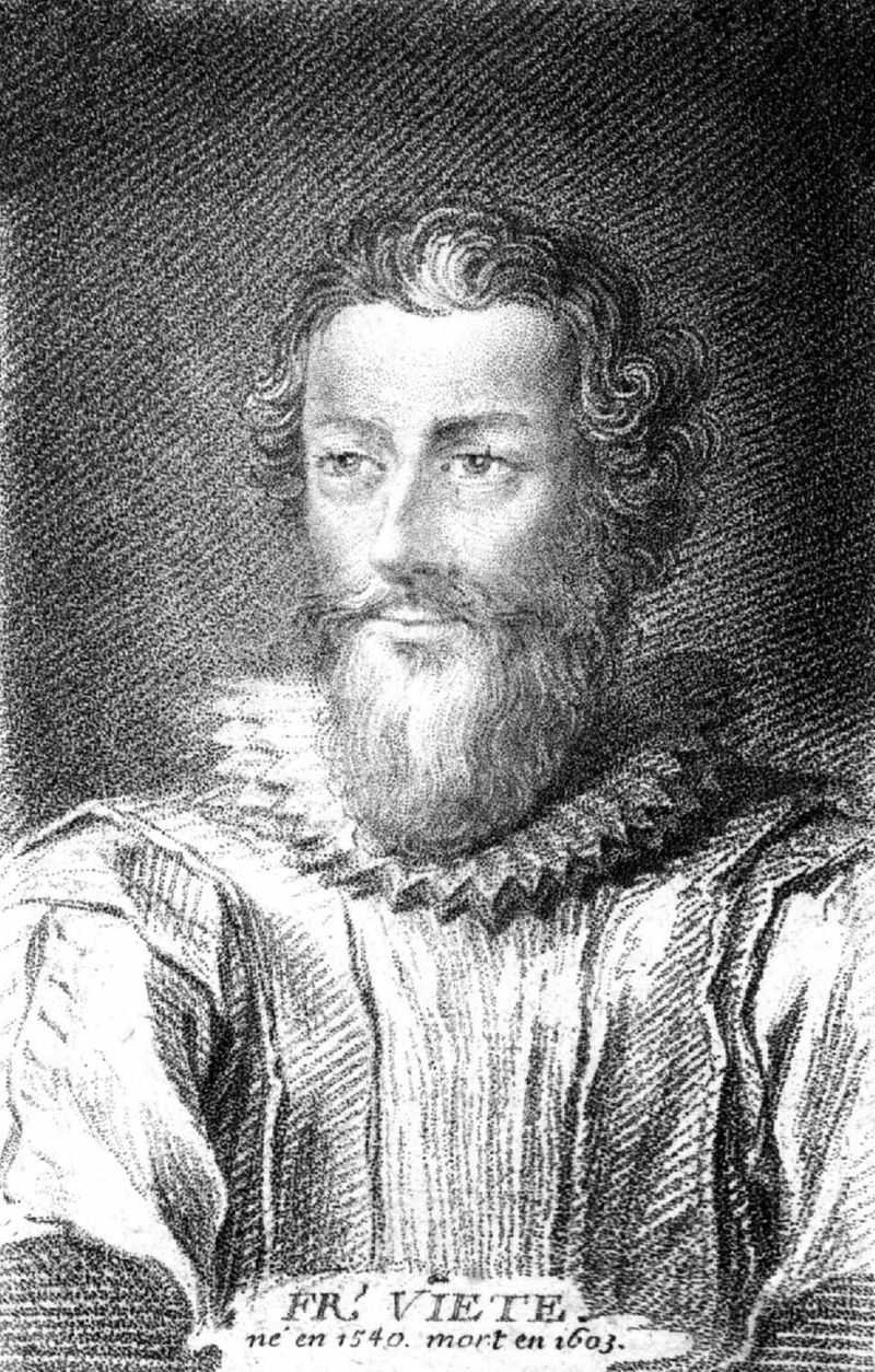 Franciscus Vieta, French mathematician (1603)