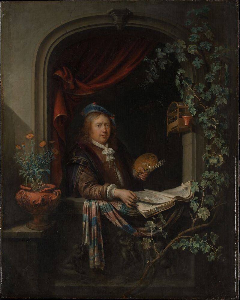 Gerrit Dou, Dutch painter, 1675
