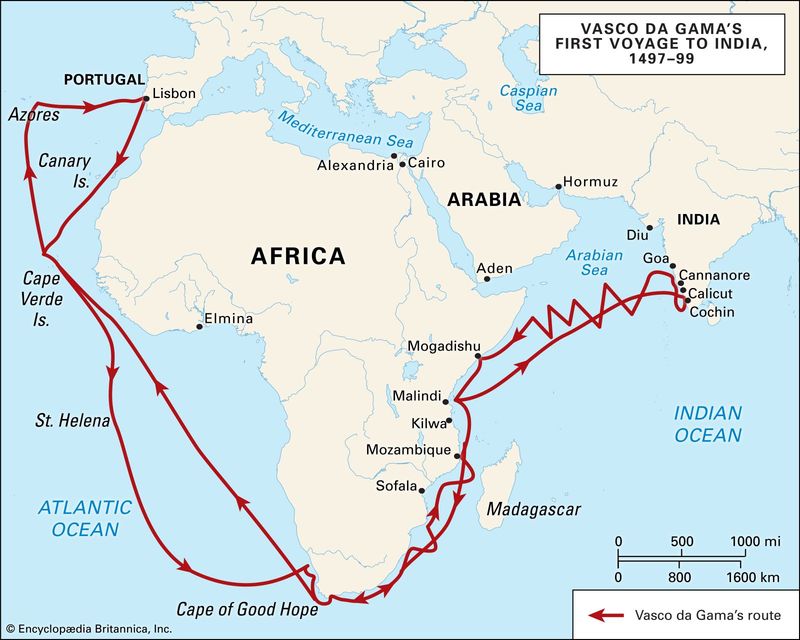 Vasco da Gama’s Voyage: Mozambique in Sight