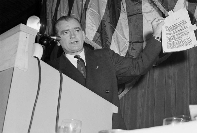 Senator Joseph McCarthy Giving a Speech