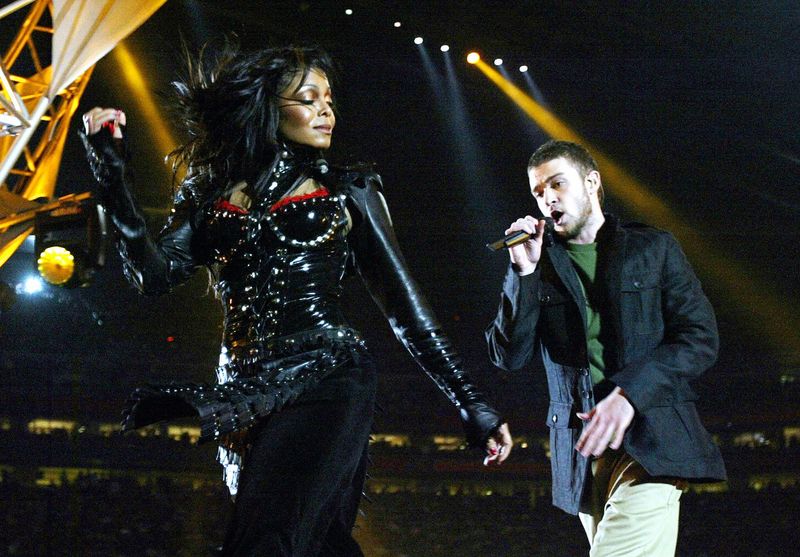 Janet Jackson’s Wardrobe Malfunction (Super Bowl XXXVIII, 2004)