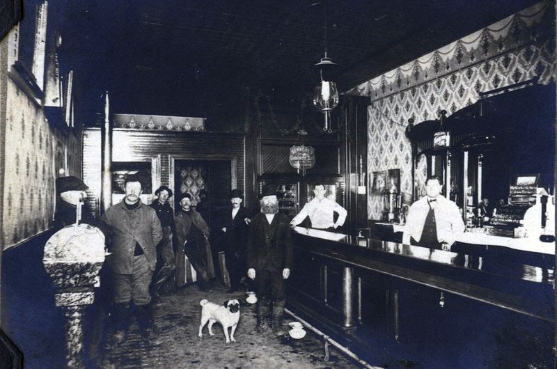 John Powell’s Saloon, Plainfield, Illinois, Estimated 1900-1920