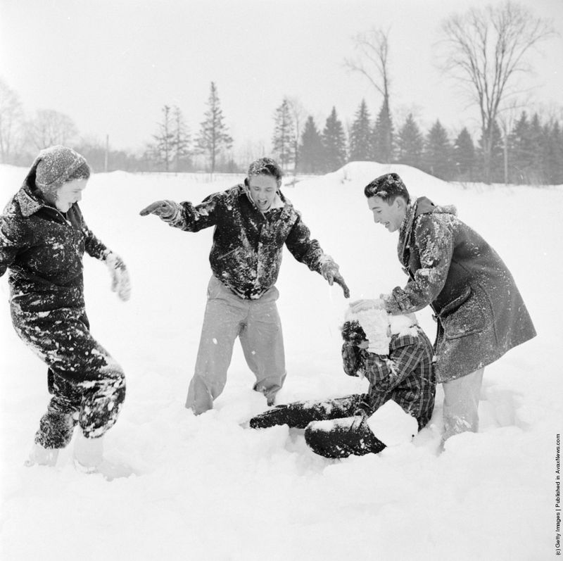 Joyful Snowball Fight