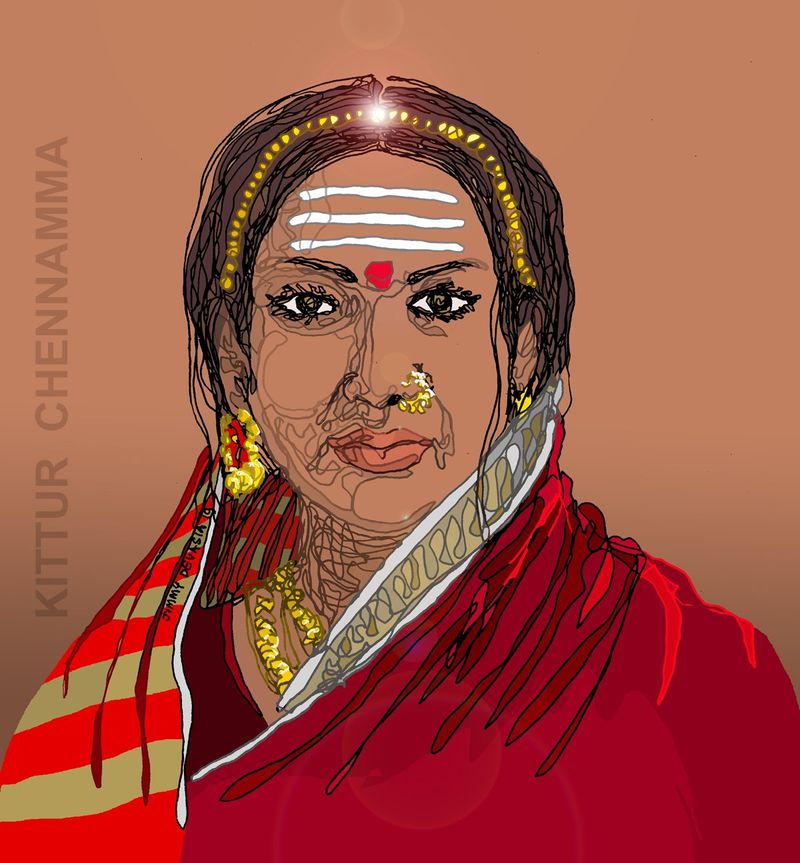 Kittur Chennamma, Indian queen and freedom fighter (1829)