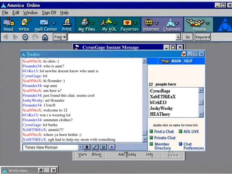 26 Epic Throwbacks To The Age Of Dial-Up Internet & AOL Chat Rooms ...
